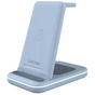 Зарядний пристрій Canyon WS-304 Foldable 3in1 Wireless charger Blue (CNS-WCS304BL) - зменшене зображення 1