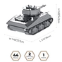 Конструктор Metal Time колекційна модель M4 Sherman (MT070) - зменшене зображення 2