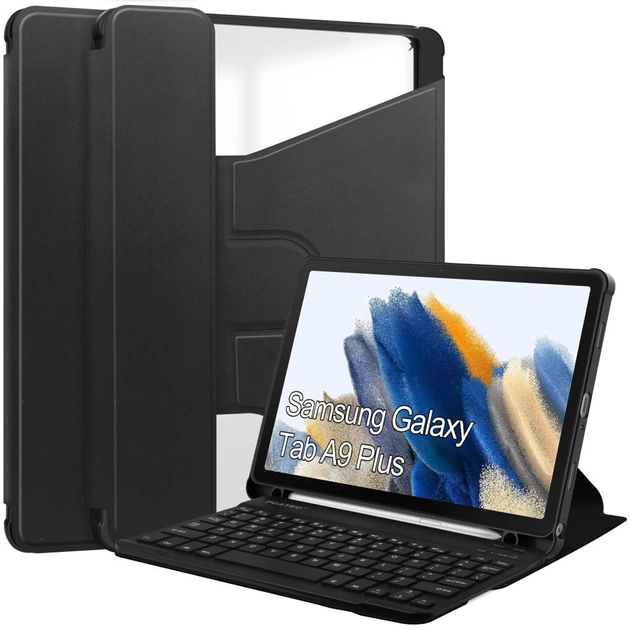 Чохол до планшета BeCover Keyboard 360° Rotatable Samsung Tab A9 Plus SM-X210/SM-X215/SM-X216 11.0" Black (710329) - зображення 1