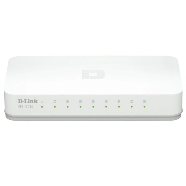 Комутатор мережевий D-Link DES-1008A\Е1А - зображення 1