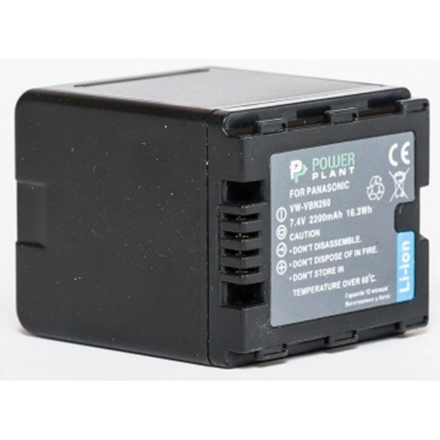Акумулятор до фото/відео PowerPlant Panasonic VW-VBN260 (DV00DV1296) - зображення 1