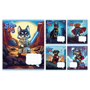 Зошит 1 вересня Super Dog А5 12 аркушів лінія (768253) зображення 1