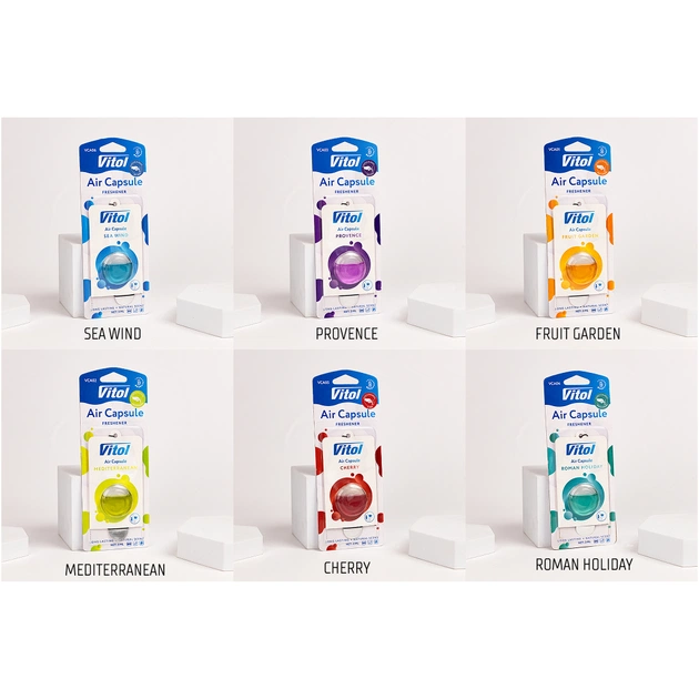 Ароматизатор для автомобіля VITOL Air Capsule Fruit Garden 3мл (VCA01) - picture 4