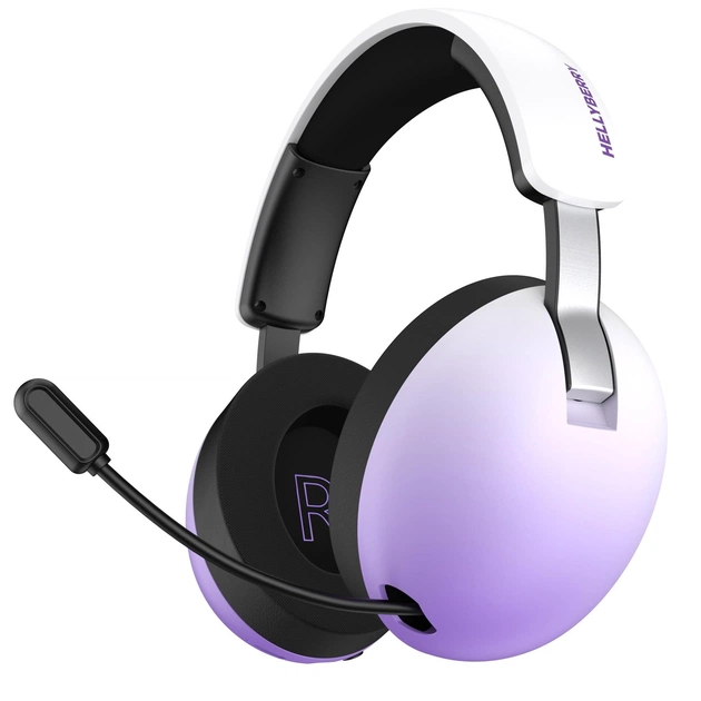 Bluetooth-гарнитура Hator Hellyberry HH30 Pro Wireless White/Violet (HH30_PRO_wireless_WV) - изображение 1