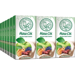 Сік Наш Сік Мультивітамінний 330 мл (4820016252455) зображення 1