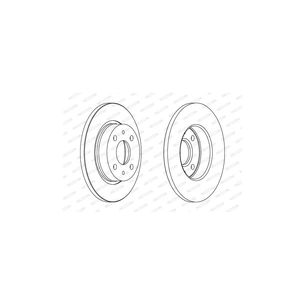 Гальмівний диск FERODO DDF215 зображення 1