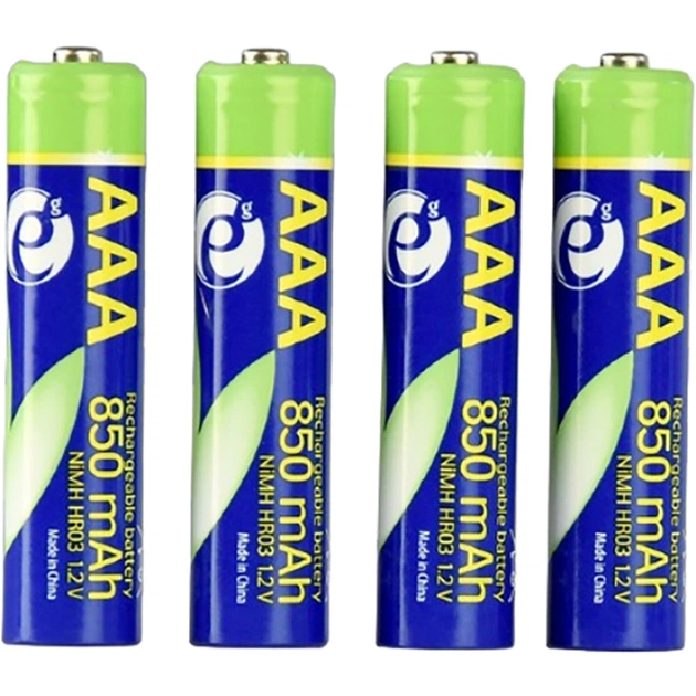 Акумулятор EnerGenie AAA/HR03 Ni-MH 850 mAh BL 4шт - зображення 1