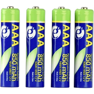 Акумулятор EnerGenie AAA/HR03 Ni-MH 850 mAh BL 4шт зображення 1