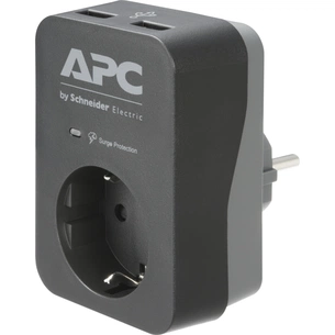 Мережевий фільтр живлення APC Essential SurgeArrest 1 Outle, 2 USBt (PME1WU2B-RS) зображення 1