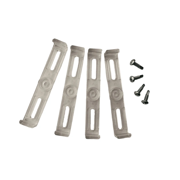 Рамка номерного знака Poputchik невидимки стандартні прозорі, к-т 4шт (24-052-IS) - изображение 4