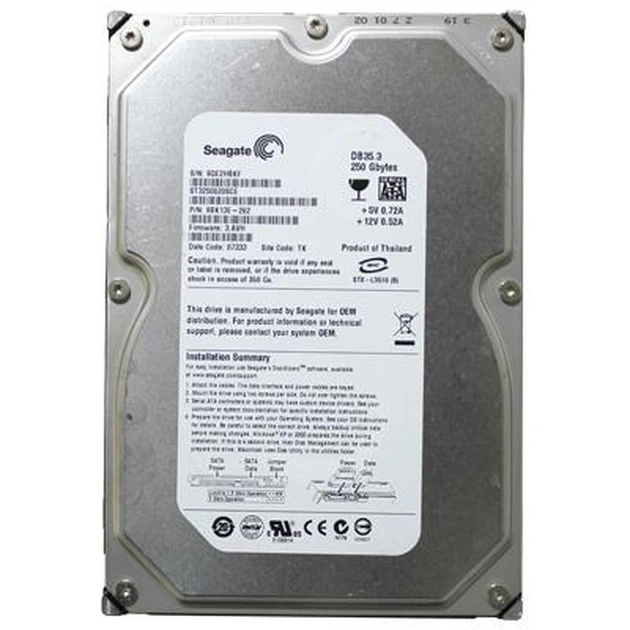 Жорсткий диск 3.5" 250Gb Seagate (# ST3250820SCE #) - изображение 1