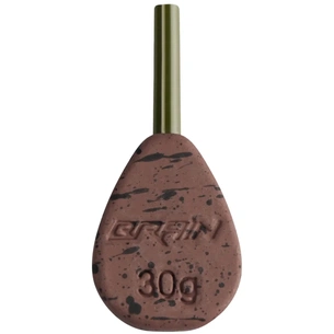 Грузило Brain In-Line Flat Lead 30g 2шт/уп Brown (1858.32.12) зображення 1