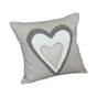 Подушка Прованс декоративна Серденько трикольорове 45х45 см (033342) - зменшене зображення 1