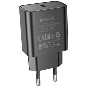 Зарядний пристрій BOROFONE BA71A Power Black (BA71AB) зображення 1