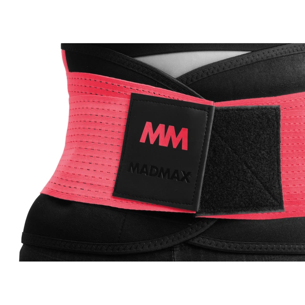 Пояс компресійний MadMax MFA-277 Slimming belt Black/rubine red L (MFA-277-RED_L) - picture 3