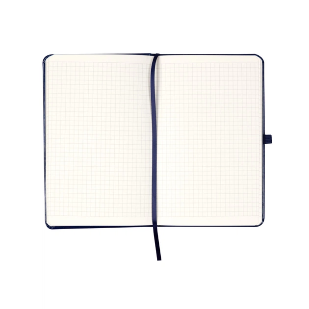 Книга записна Axent Partner Lux , 125x195 мм, 96 аркушів, клітинка, тверда обкладинка, синя (8202-02-A) - зображення 4