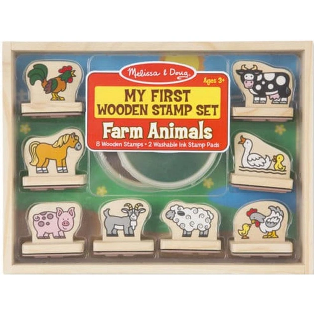 Набір для творчості Melissa&Doug Штампи Тварини на фермі (MD12390) - зображення 1