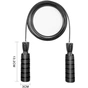 Скакалка 4yourhealth Premium Jump Rope 2488 швидкісна 2.5м Чорна (4YH_2488_Black) - зменшене зображення 5