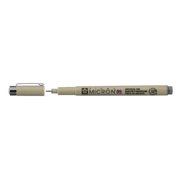 Лайнер Sakura Pigma Micron (0.5) 0,45 мм Серый (084511333680) - изображение 1