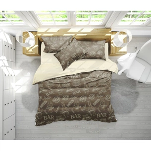 Постільна білизна MirSon Бязь 17-0509 Beer Bar Porter Сімейна 160x220 (2200003629446) зображення 1