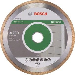 Круг відрізний Bosch Standard for Ceramic 200-25.4 (2.608.602.537) зображення 1