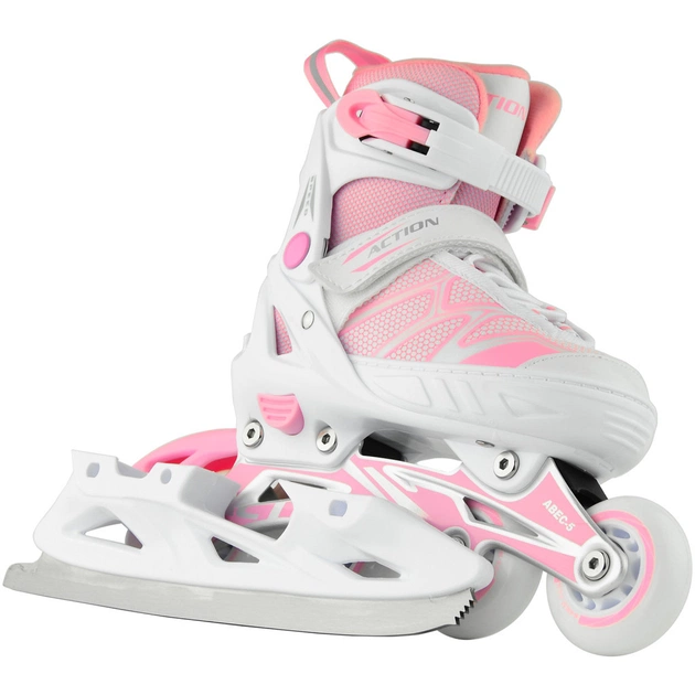 Роликові ковзани Action 2 в 1 Riply Рожеві 33-36 (153B5/2IN1PINK33-36) - зображення 3