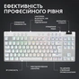 Клавіатура Logitech G PRO X TKL Lightspeed Tactile USB UA White (920-012148) - зменшене зображення 9