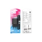 Зарядний пристрій HOCO C134A USB + cable USB to USB-C 2.4A black (6942007621359) - зменшене зображення 4