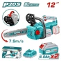 Ланцюгова пила Total TGSLI201286 акум., 20В, шина 30см, 2x4Ah (TGSLI201286) - зменшене зображення 2