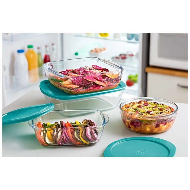 Форма для випікання Pyrex CookStore з кришкою прямокутна 28 х 20 х 8 см 2.5 л (216P000/7645) - picture 3