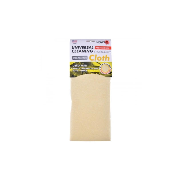 Автомобильная салфетка NOWAX 40*30 искусственная замша желтая (NX65432) - изображение 1
