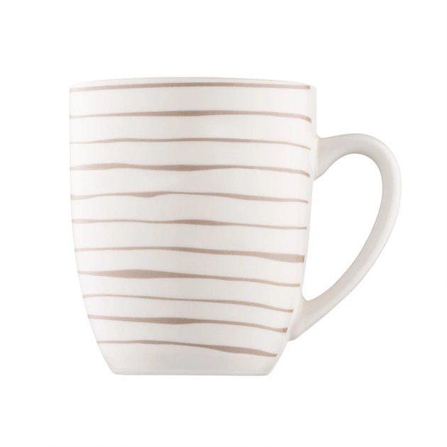 Набір чашок Ardesto Ravenna, 4шт., 360мл, порцеляна, біло-бежевий (AR1336RS) - picture 12