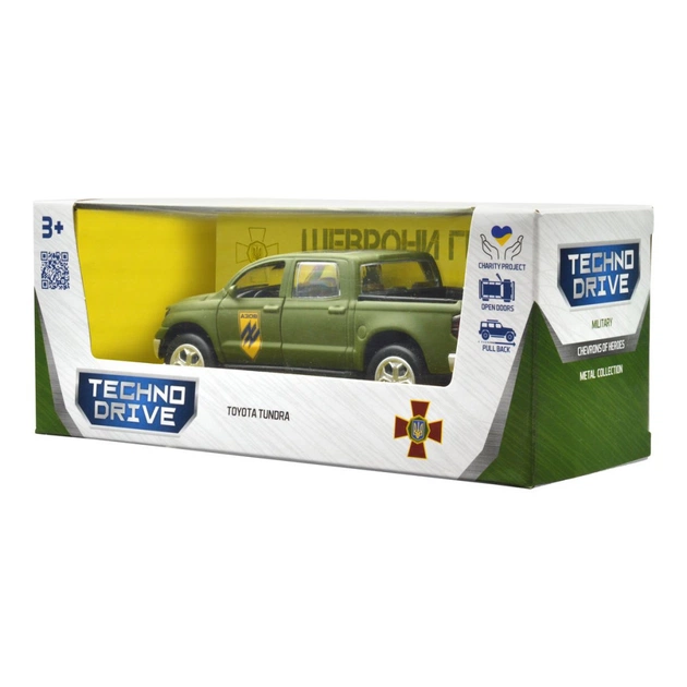 Машина TechnoDrive серии Шевроны Героев - Toyota Tundra - Азов (KM6008) - изображение 5