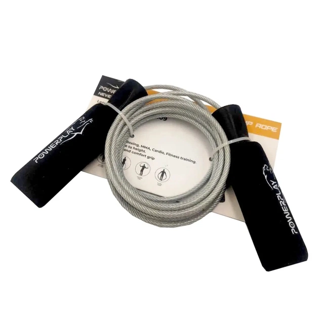 Скакалка PowerPlay 4209 Чорна (PP_4209_Black) - picture 2