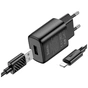 Зарядний пристрій HOCO C134A Solid USB + cable USB to Lightning Black (6942007621311) - зменшене зображення 2