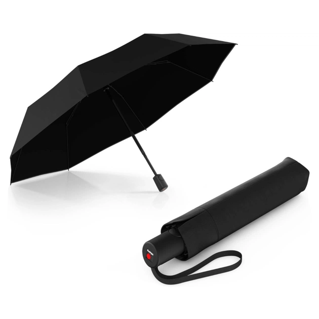 Зонт Knirps A.200 Black Black HeatShield автомат, складана (Kn95-7201-10002) - изображение 1