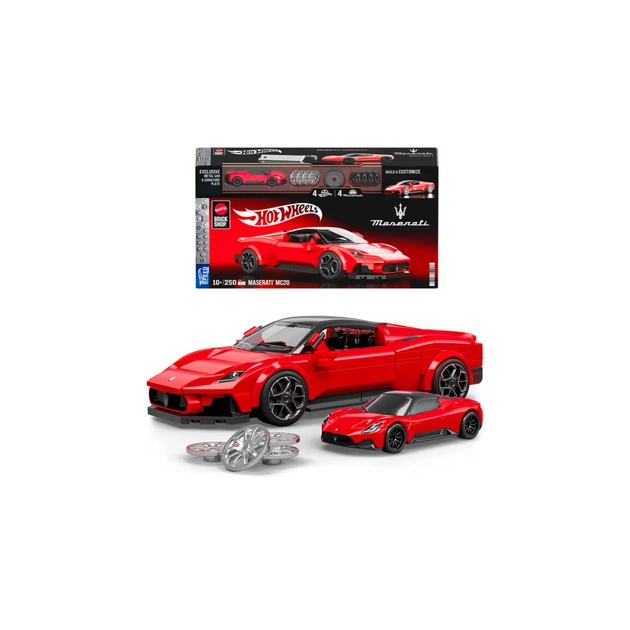 Конструктор Mattel Brick Shop Hot Wheels Speed Maserati 250 деталей (JFR90) - зображення 1