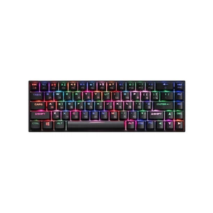 Клавіатура 2E GAMING KG370 RGB 68key Gateron Blue Switch USB Black (2E-KG370UBK-BL) зображення 1