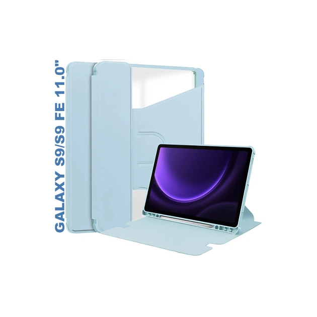 Чохол до планшета BeCover 360° Rotatable Samsung Tab S9 (SM-X710/SM-X716)/S9 FE (SM-X510/SM-X516B) 11.0" Light Blue (710435) - изображение 1