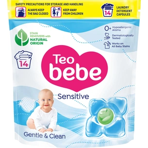 Капсули для прання Teo bebe Cotton Soft Сaps Sensitive 14 шт. (3800024045783) зображення 1