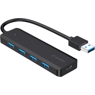 Концентратор Gembird 4 ports USB 3.1,USB-A, USB-C PD (UHB-U3P4P-02) зображення 1