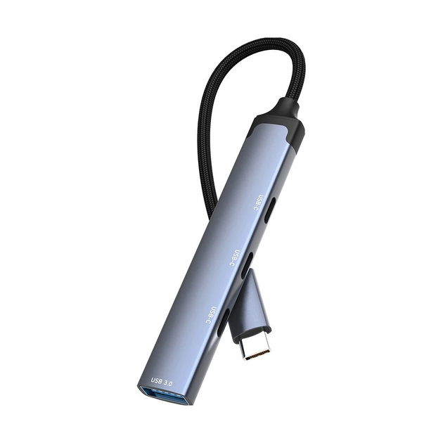 Концентратор ColorWay USB-C 4-in-1 USB-C2.0х3/USB3.0 (CW-HUB07) - picture 2