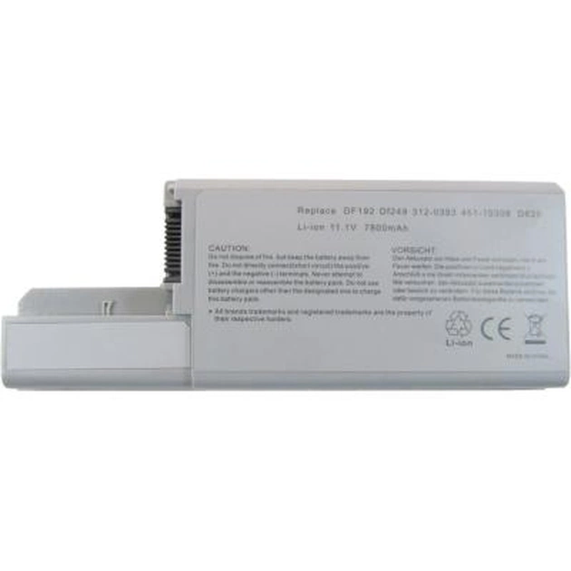 Акумулятор до ноутбука AlSoft Dell Latitude D820 CF623 5200mAh 6cell 11.1V Li-ion (A41061) - изображение 1