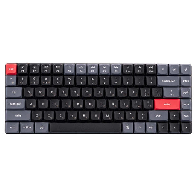 Клавіатура Keychron K3 PRO 84Key Gateron Brown Low Profile QMK UA RGB Black (K3PB3_KEYCHRON) - изображение 1