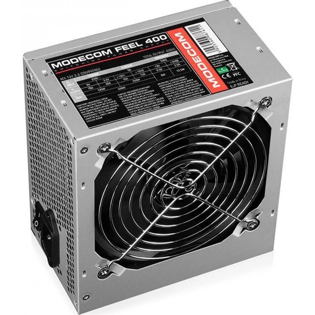 Блок живлення Modecom 400W (ZAS-FEEL-00-400-ATX-PFC) - зображення 1