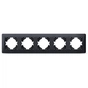 Рамка Videx BINERA чорний графіт 5 постів (VF-BNFR5H-BG) - уменьшенное изображение 1