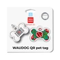 Адресник для тварин WAUDOG Smart ID з QR паспортом "Гранати", кістка 40х28 мм (231-4052) - зменшене зображення 5