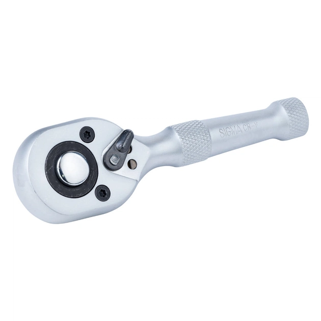 Тріскачка Sigma укорочена з металевою ручкою 1/2" 140мм 45T CrV (6050231) - picture 2