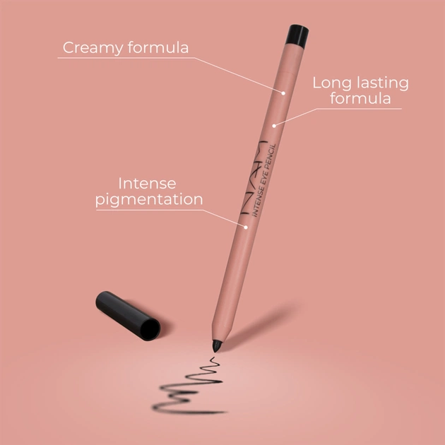 Олівець для очей NAM Intense Eye Pencil Black (5905309904651) - picture 4