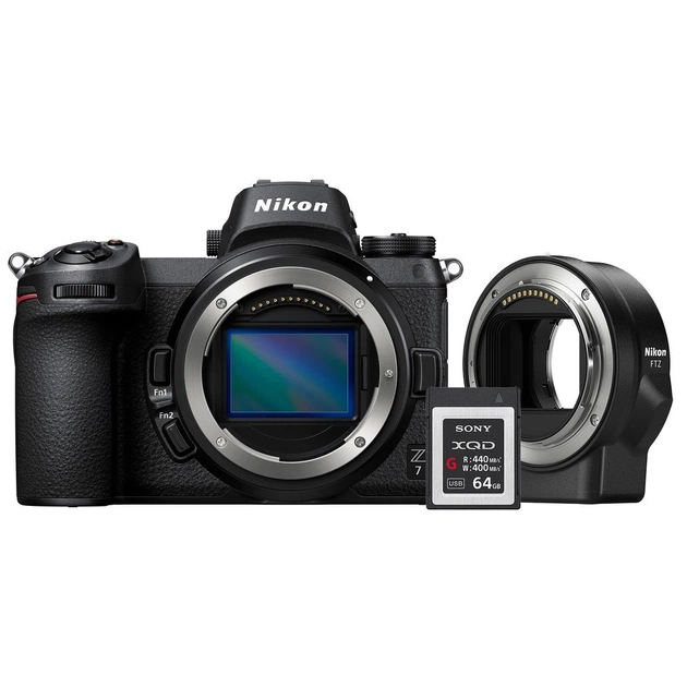 Цифровий фотоапарат Nikon Z 7 Body + FTZ Mount Adapter + 64Gb XQD (VOA010K007) - изображение 1